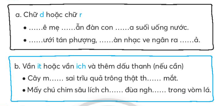 Vở bài tập Tiếng Việt lớp 3 Tiết 2 trang 128 Tập 2 - Chân trời sáng tạo (ảnh 1)
