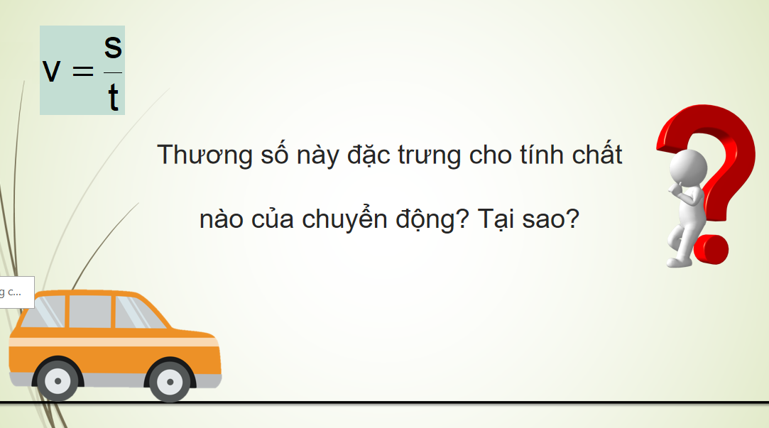 Giáo án điện tử Tốc độ chuyển động| Bài giảng PPT KHTN 7 Kết nối tri thức (ảnh 1)