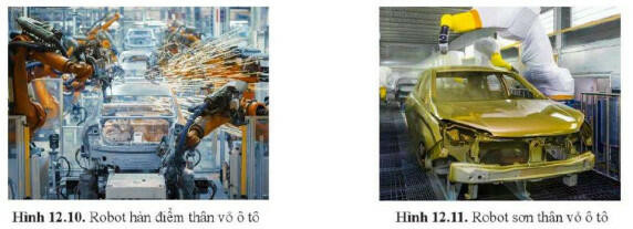 Lý thuyết Công nghệ 11 Bài 12 (Cánh diều): Dây chuyển sản xuất tự động sử dụng robot công nghiệp (ảnh 1)