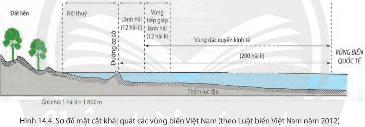 Lý thuyết Địa lí 8 Bài 14 (Chân trời sáng tạo): Vị trí địa lí biển đông, các vùng biển của Việt Nam (ảnh 1)