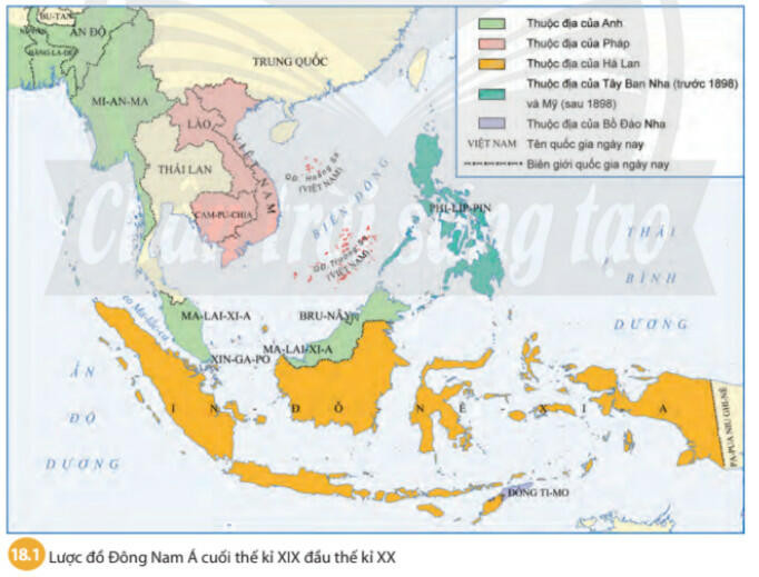 Lý thuyết Lịch sử 8 Bài 18 (Chân trời sáng tạo): Đông Nam Á (ảnh 1)
