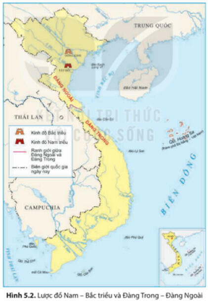 Lý thuyết Lịch sử 8 Bài 5 (Kết nối tri thức): Cuộc xung đột Nam - Bắc triều và Trịnh - Nguyễn (ảnh 1)