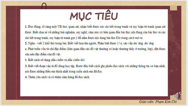 Giáo án điện tử Khi trang sách mở ra| Bài giảng PPT Tiếng Việt lớp 2 Kết nối tri thức (ảnh 1)