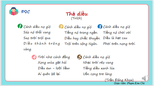 Giáo án điện tử Thả diều| Bài giảng PPT Tiếng Việt lớp 2 Kết nối tri thức (ảnh 1)