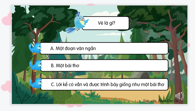 Giáo án điện tử Vè chim| Bài giảng PPT Tiếng Việt lớp 2 Kết nối tri thức (ảnh 1)