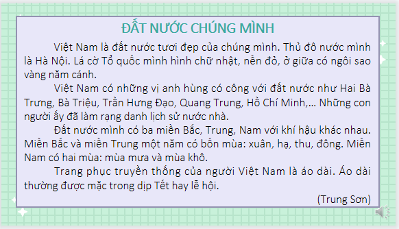 Giáo án điện tử Đất nước chúng mình| Bài giảng PPT Tiếng Việt lớp 2 Kết nối tri thức (ảnh 1)