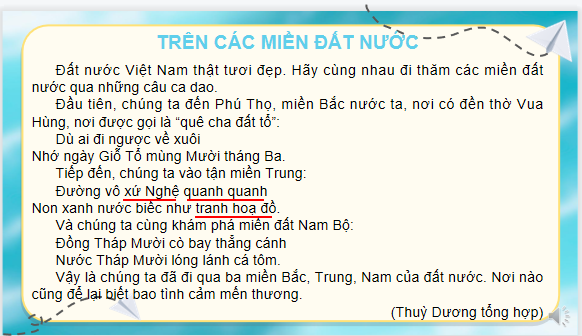 Giáo án điện tử Trên các miền đất nước| Bài giảng PPT Tiếng Việt lớp 2 Kết nối tri thức (ảnh 1)