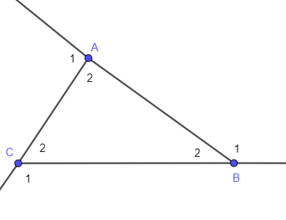 Công thức tính góc ngoài tam giác hay, chi tiết hay nhất - Toán lớp 7 (ảnh 1)
