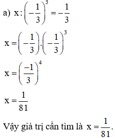 Các dạng toán về Lũy thừa của số hữu tỉ và cách giải - Toán lớp 7