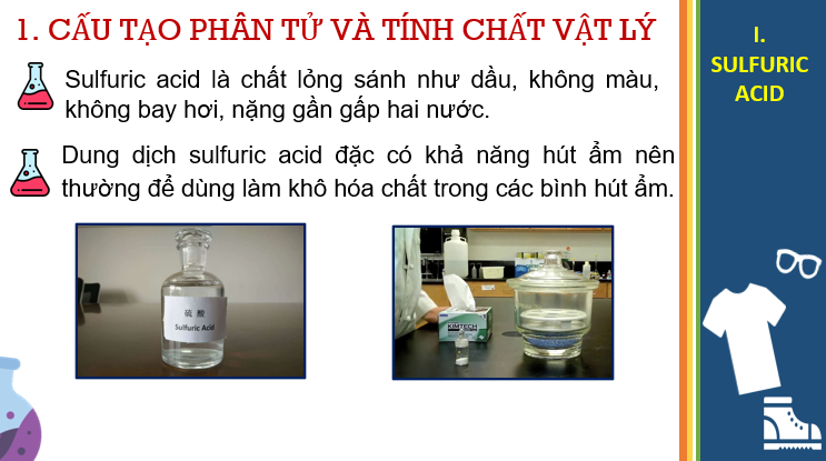 Giáo án điện tử Sulfuric acid và muối sunfate | Bài giảng PPT Hóa 11 Chân trời sáng tạo (ảnh 1)