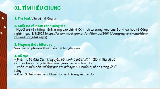 Giáo án điện tử Người trẻ và những hành trang vào thế kỉ mới | Bài giảng PPT Ngữ văn 11 Chân trời sáng tạo (ảnh 1)