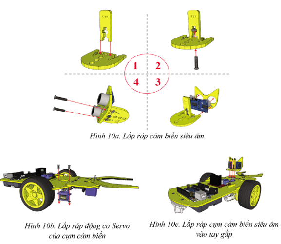 Chuyên đề Tin học 10 Bài 4: Thực hành: Lắp ráp các bộ phận của Robot giáo dục - Cánh diều (ảnh 1)