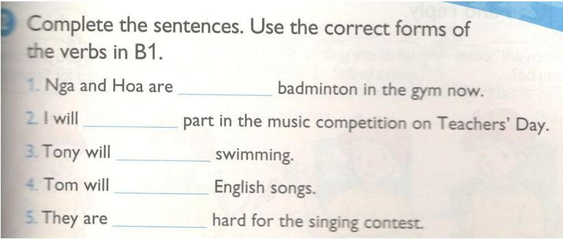 SBT Tiếng Anh 5 Unit 10: Vocabulary (ảnh 3)