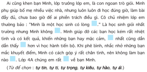 Tiếng Việt lớp 4 trang 62 Luyện từ và câu: Mở rộng vốn từ trung thực - Tự trọng (ảnh 1)
