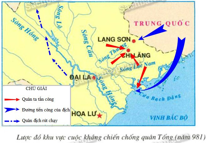 Vở bài tập Lịch sử lớp 4 Bài 8: Cuộc kháng chiến chống quân Tống xâm lược lần thứ nhất (năm 981) (ảnh 1)