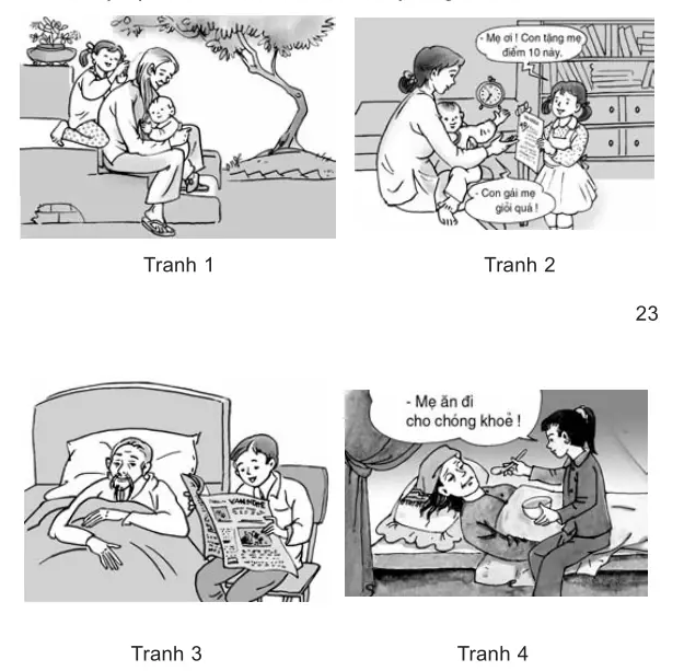 Vở bài tập Đạo đức lớp 4 Bài 6: Hiếu thảo với ông bà, cha mẹ (ảnh 1)