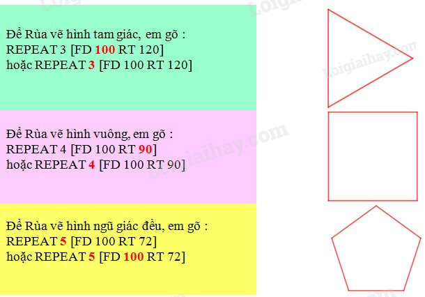 SBT Tin học lớp 4 Bài 5: Cách sử dụng câu lệnh lặp (ảnh 1)