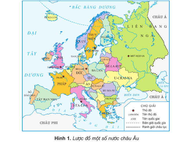 Địa lí lớp 5 Bài 21: Một số nước ở Châu Âu (ảnh 1)