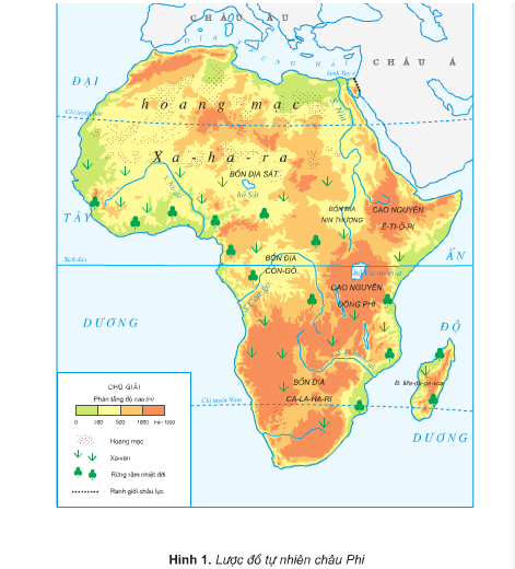 Địa lí lớp 5 Bài 23: Châu Phi (ảnh 1)