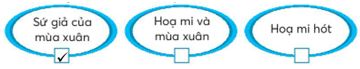 Vở bài tập Tiếng Việt lớp 2 trang 8 Bài 3: Hoạ mi hót lớp 2 – Kết nối tri thức (ảnh 1)