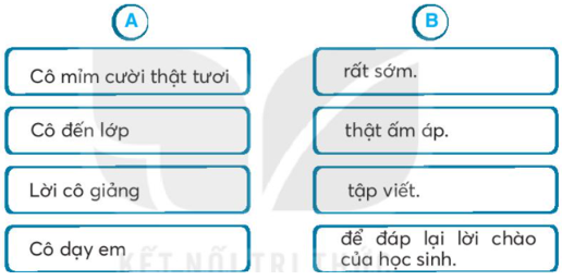 Vở bài tập Tiếng Việt lớp 2 trang 20, 21 Bài 9: Cô giáo lớp em lớp 2 – Kết nối tri thức (ảnh 1)