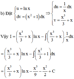 Công thức nguyên hàm hàm logarit đầy đủ, chi tiết nhất - Toán lớp 12 (ảnh 1)