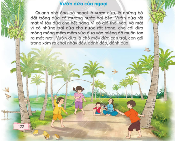 Tiếng Việt lớp 3 Tập 1 Bài 2: Vườn dừa của ngoại – Chân trời sáng tạo (ảnh 1)