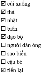 Vở bài tập Tiếng Việt lớp 2 trang 33 Bài 15: Những con sao biển lớp 2 – Kết nối tri thức (ảnh 1)