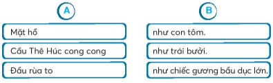 Vở bài tập Tiếng Việt lớp 2 trang 65, 66 Bài 29: Hồ Gươm lớp 2 – Kết nối tri thức (ảnh 1)