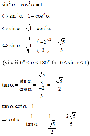 Giá trị lượng giác của một góc bất kì từ  0 đến 180 và cách giải bài tập – Toán lớp 10 (ảnh 1)