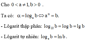 Các dạng bài tập về công thức lũy thừa – logarit – Toán lớp 12 (ảnh 1)