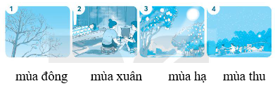 Vở bài tập Tiếng Việt lớp 2 trang 4 Bài 1: Chuyện bốn mùa lớp 2 – Kết nối tri thức (ảnh 1)