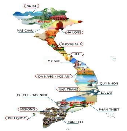 Điểm đến du lịch trên bản đồ Việt Nam rất đa dạng, từ miền núi cao nguyên đến bờ biển và đảo quốc. Hãy khám phá sự đa dạng phong cảnh từ khu bảo tồn thiên nhiên Chu Mom Ray đến đầm sen Tuyền Lâm, hay đi đường hoa mai xuống đồng bằng Bắc Bộ. Sử dụng bản đồ để lên kế hoạch chi tiết cho chuyến đi của bạn. Xem hình ảnh để cảm nhận.