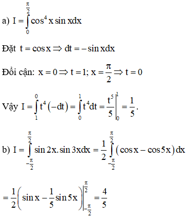 Công thức tính tích phân hàm lượng giác đầy đủ, chi tiết nhất - Toán lớp 12 (ảnh 1)