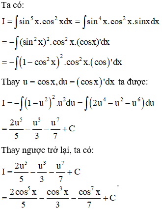 Nguyên hàm của hàm số lượng giác và cách giải - Toán lớp 12 (ảnh 1)