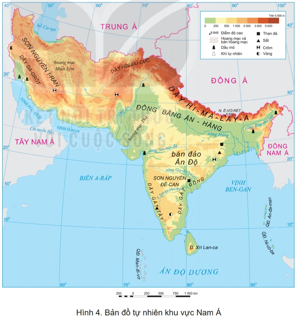 Lý thuyết Địa Lí 7 Bài 7: Bản đồ chính trị Châu Á, các khu vực của Châu Á - Kết nối tri thức (ảnh 1)