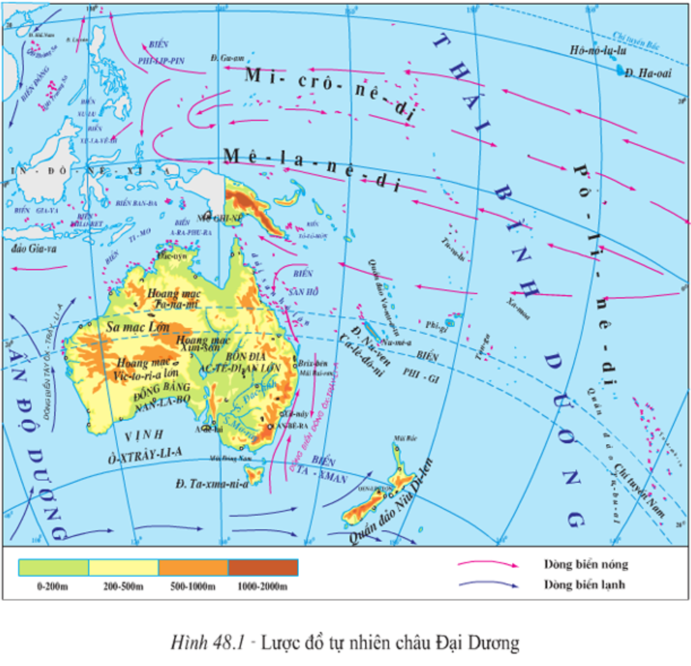 Lý thuyết Địa Lí 7 Bài 18: Châu Đại Dương - Kết nối tri thức (ảnh 1)