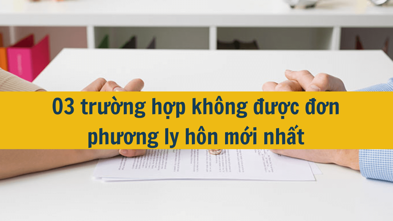 03 trường hợp không được đơn phương ly hôn mới nhất 2025