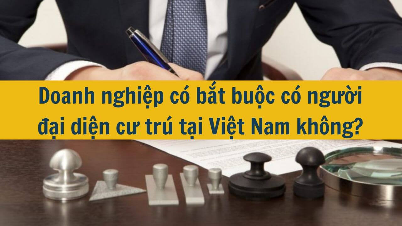 Doanh nghiệp c&oacute; bắt buộc c&oacute; người đại diện cư tr&uacute; tại Việt Nam kh&ocirc;ng?