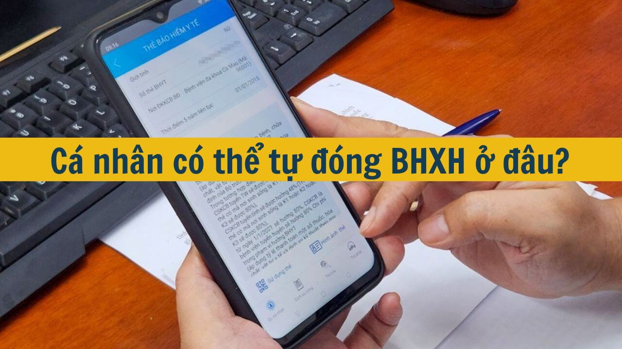 C&aacute; nh&acirc;n c&oacute; thể tự đ&oacute;ng BHXH ở đ&acirc;u?