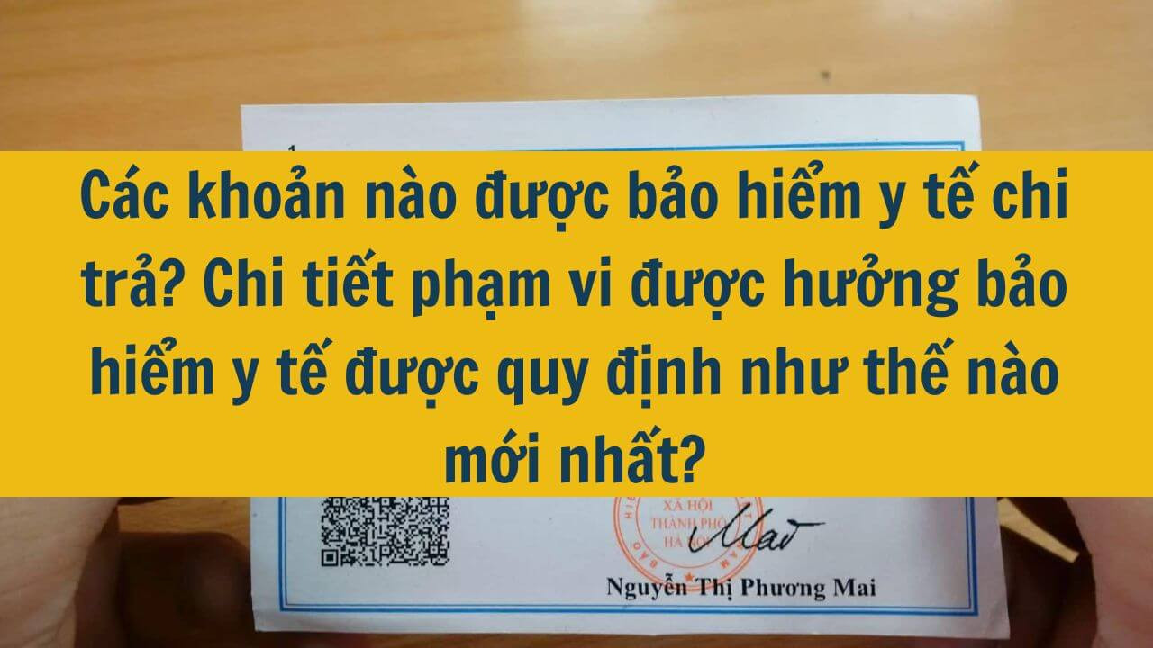 C&aacute;c khoản n&agrave;o được bảo hiểm y tế chi trả? Chi tiết phạm vi được hưởng bảo hiểm y tế được quy định như thế n&agrave;o mới nhất 2025?