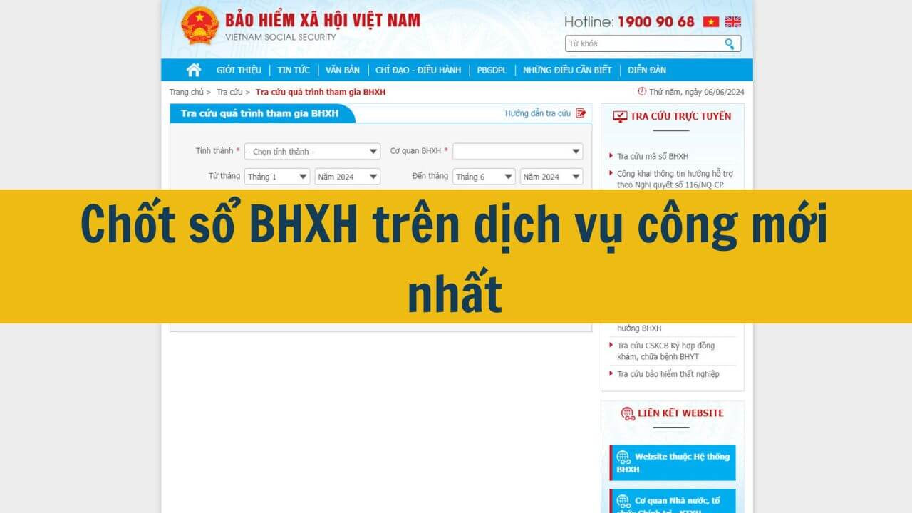 Chốt sổ BHXH tr&ecirc;n dịch vụ c&ocirc;ng mới nhất 2025