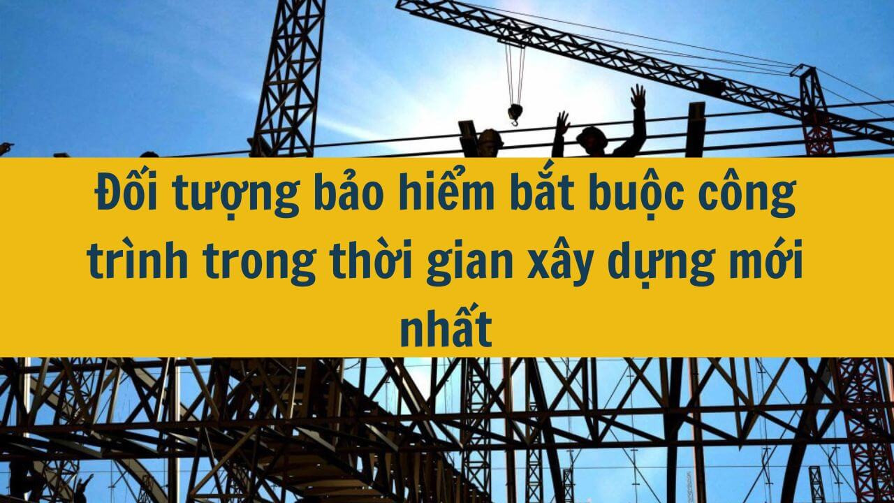 Đối tượng bảo hiểm bắt buộc c&ocirc;ng tr&igrave;nh trong thời gian x&acirc;y dựng mới nhất 2025