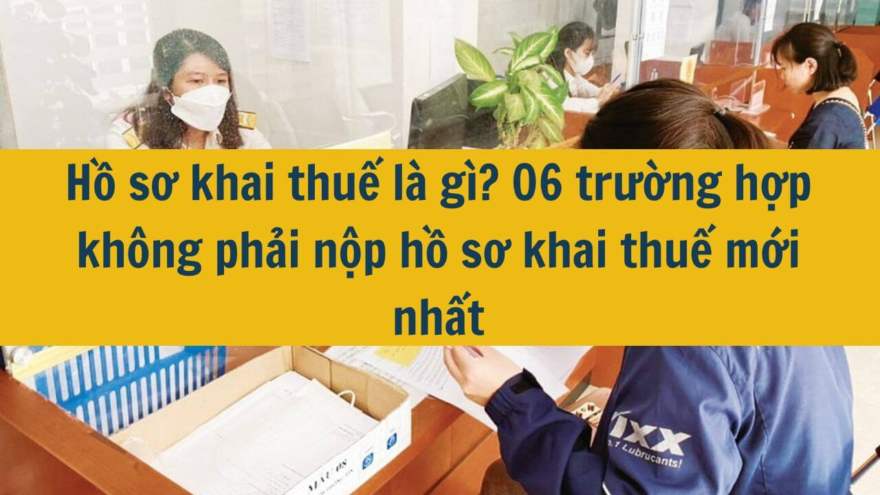 Hồ sơ khai thuế l&agrave; g&igrave;? 06 trường hợp kh&ocirc;ng phải nộp hồ sơ khai thuế mới nhất 2025