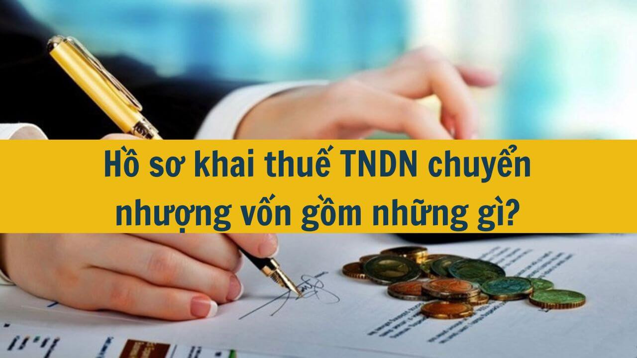 Hồ sơ khai thuế TNDN chuyển nhượng vốn gồm những g&igrave;?