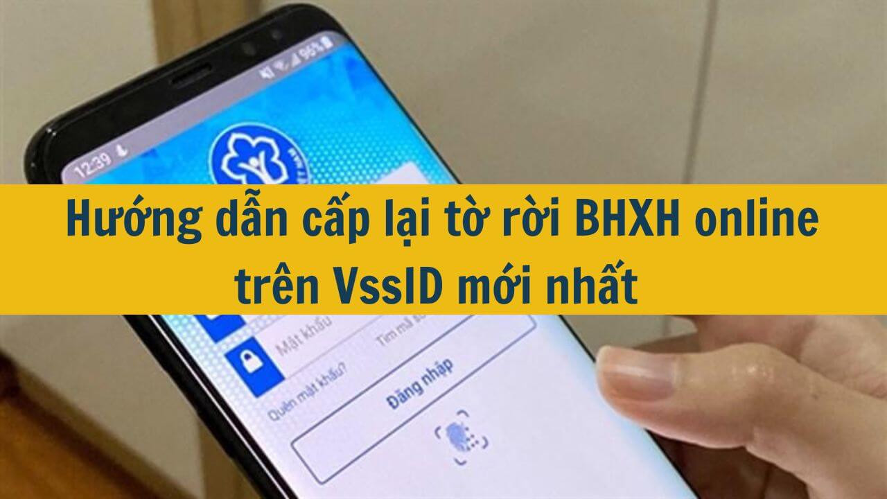 Hướng dẫn cấp lại tờ rời BHXH online trên VssID mới nhất 2025