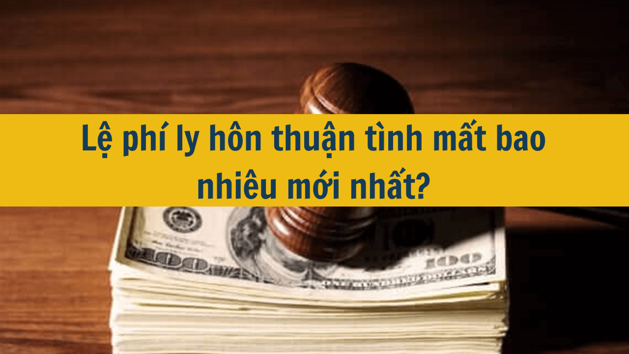 Lệ phí ly hôn thuận tình mất bao nhiêu mới nhất 2025?