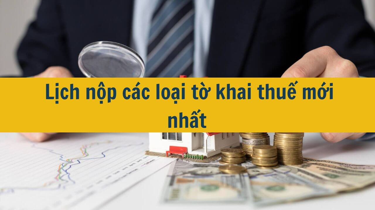  Lịch nộp c&aacute;c loại tờ khai thuế mới nhất năm 2025