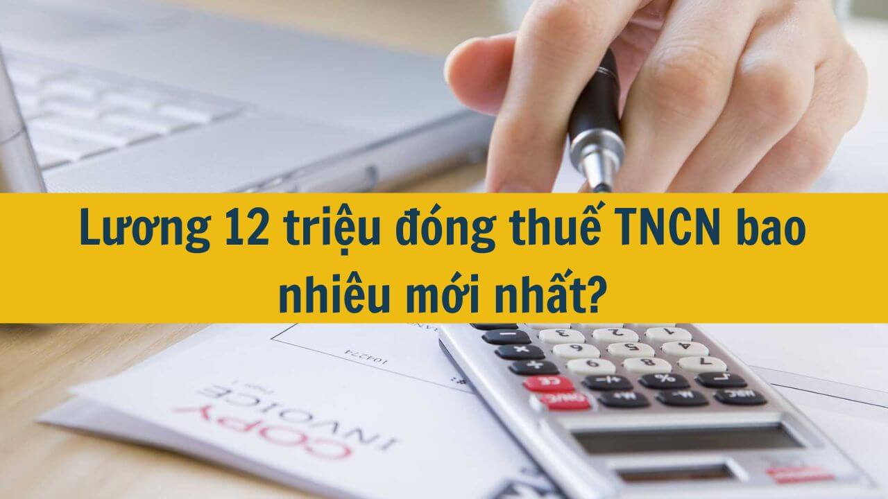 Lương 12 triệu đ&oacute;ng thuế TNCN bao nhi&ecirc;u mới nhất 2025?