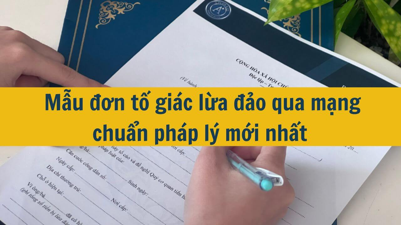  Mẫu đơn tố gi&aacute;c lừa đảo qua mạng chuẩn ph&aacute;p l&yacute; mới nhất 2025